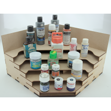 Corner Tiered Unit Plain Shelves Corner Tiered Unit Plain Shelves